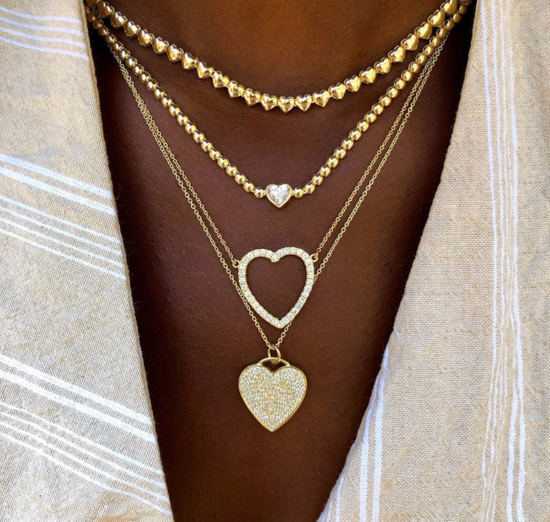 Pavé Heart Pendant Necklace