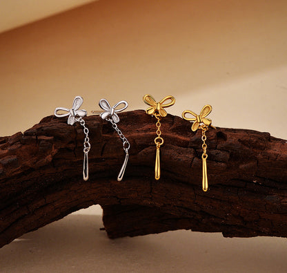 Butterfly Tassel Drop Earrings