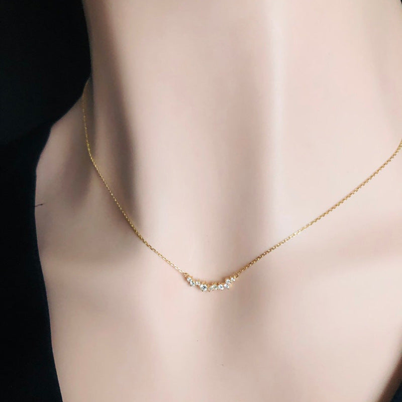 Curve Stone Pendant Necklace