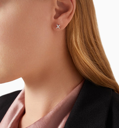 Alphabet Initial Stud Earrings