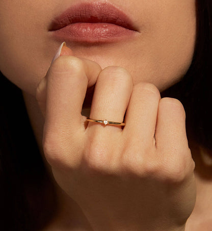 Delicate Open Spark Ring
