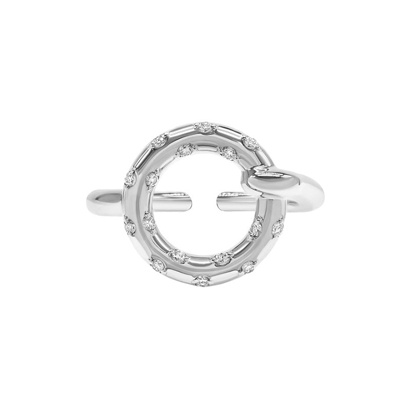 Open Round Stone Ring