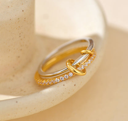 Double Layer Circle Ring