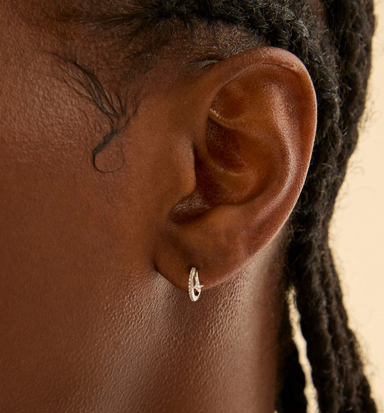 Dual Glow Huggie Earrings