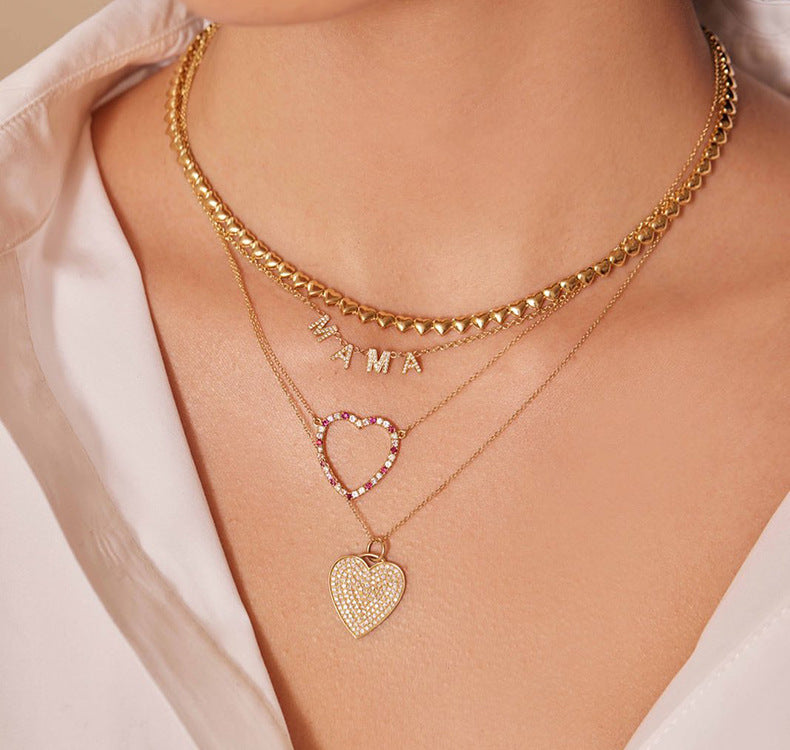Pavé Heart Pendant Necklace