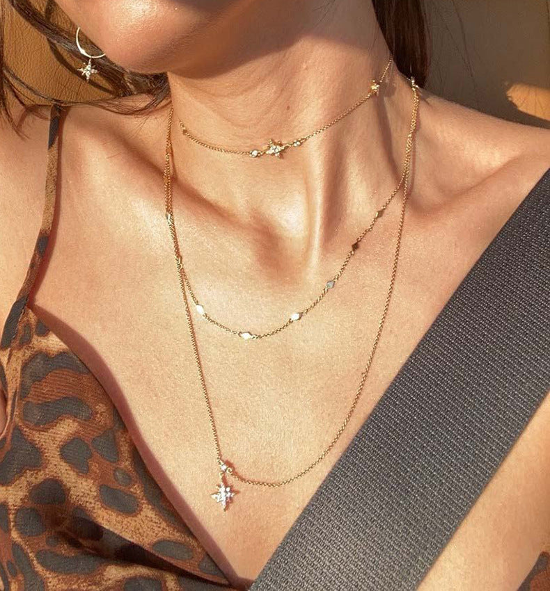 Snowflake Star Necklace