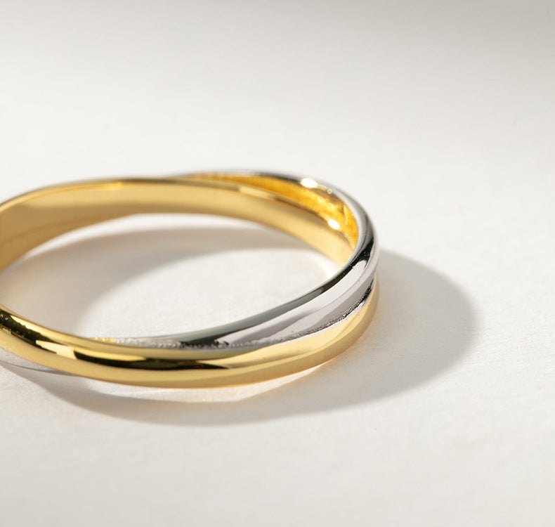 Two-Tone Crossover Ring