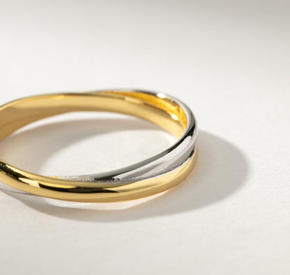 Two-Tone Crossover Ring
