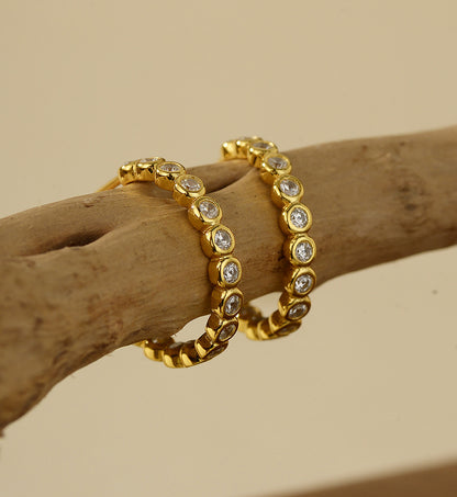 C-Shaped Hoop Earrings