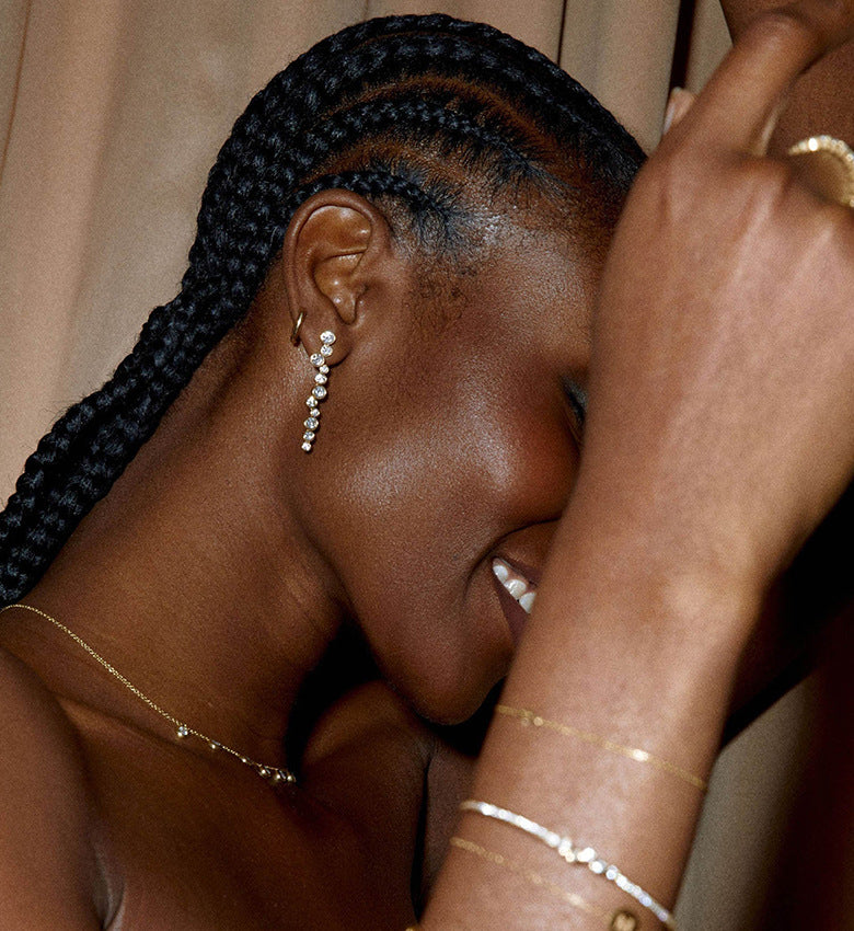 Cascading Pavé Drop Earrings