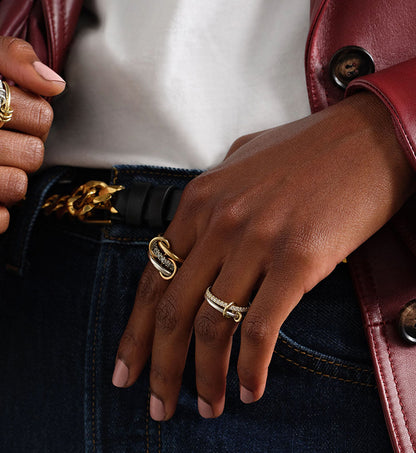 Double Layer Circle Ring