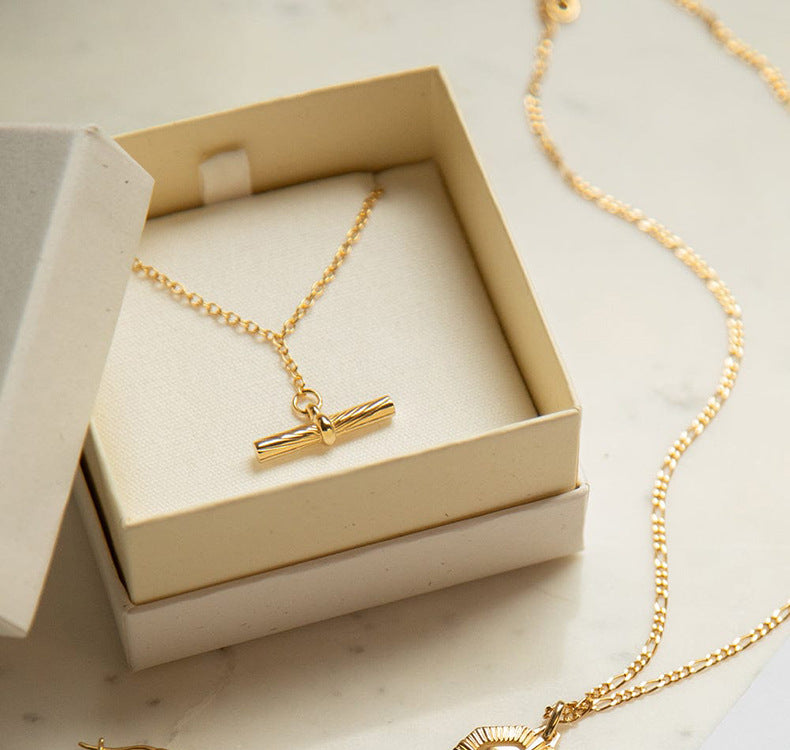 Minimal Balance Bar Necklace