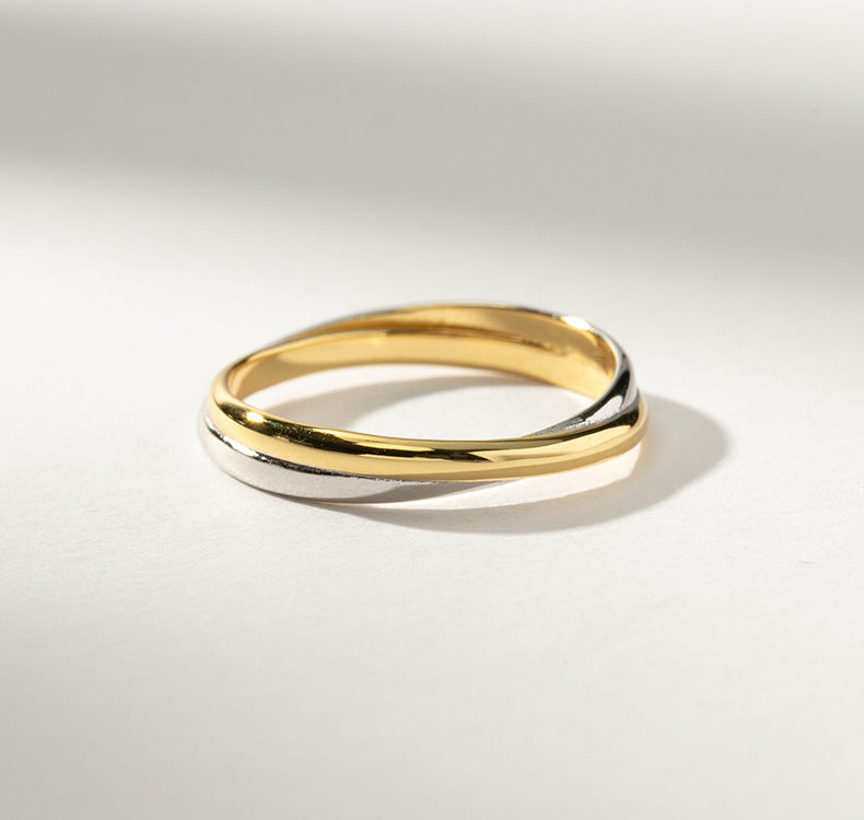 Two-Tone Crossover Ring