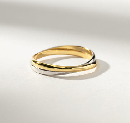 Two-Tone Crossover Ring