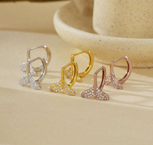 Mermaid Tail Hoop Earrings