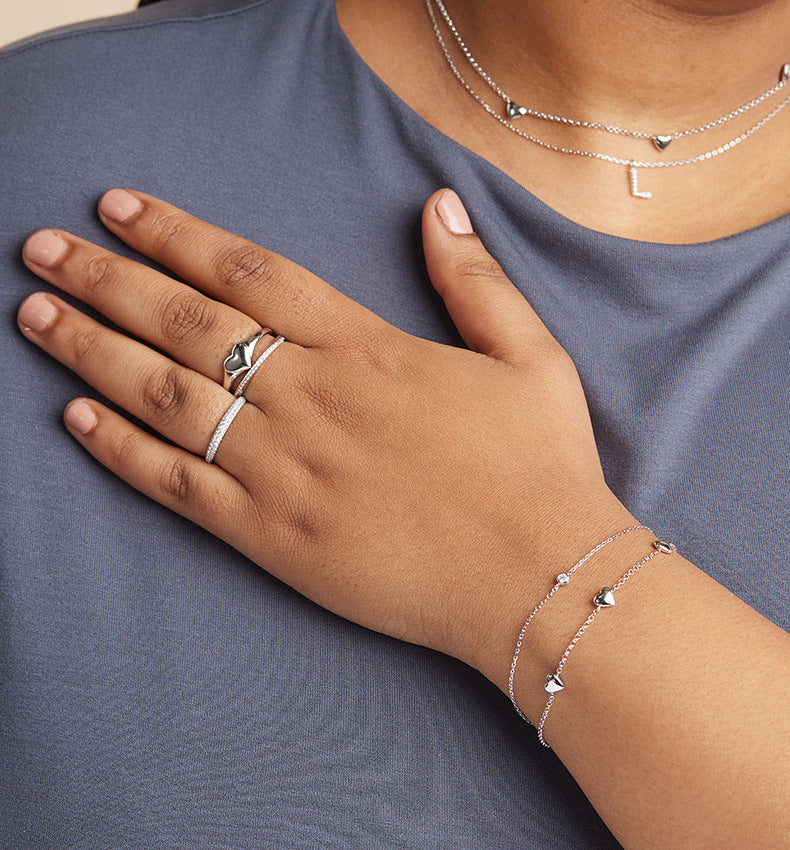 Delicate Heart Accent Bracelet