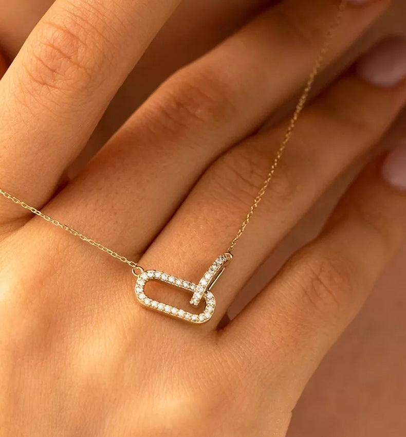 Double Oval Heart Necklace