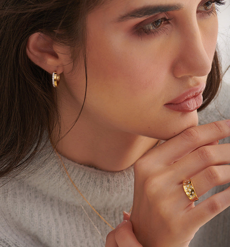 Lustra Glow Hoop Earrings