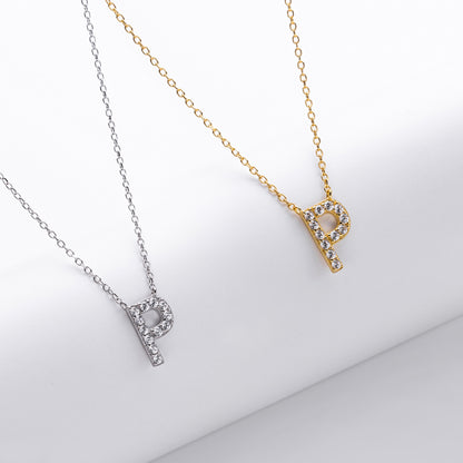 Initial Shine Pendant Necklace