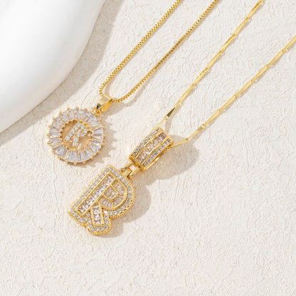 Twin Spark Initial Necklace Set