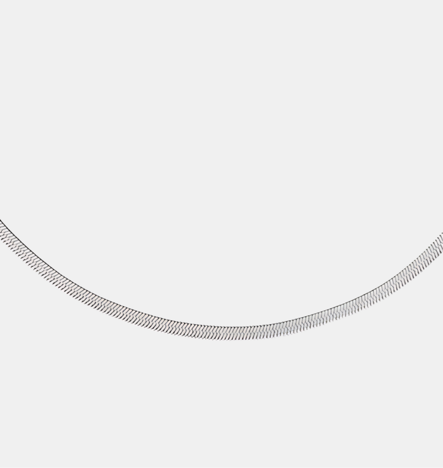 Sleek Herringbone Chain Necklace
