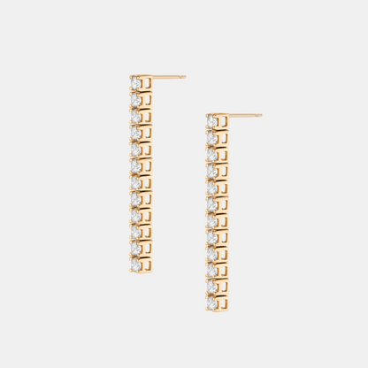 Slim Lined Bar Earrings