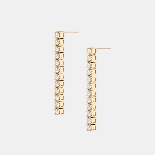 Slim Lined Bar Earrings