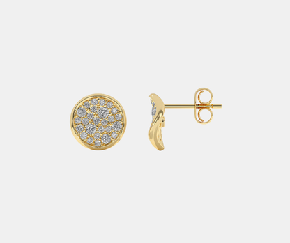 Stardust Pavé Disc Earrings