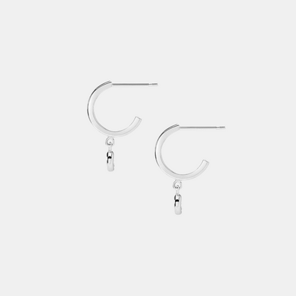 Swing Drop Huggie Earrings