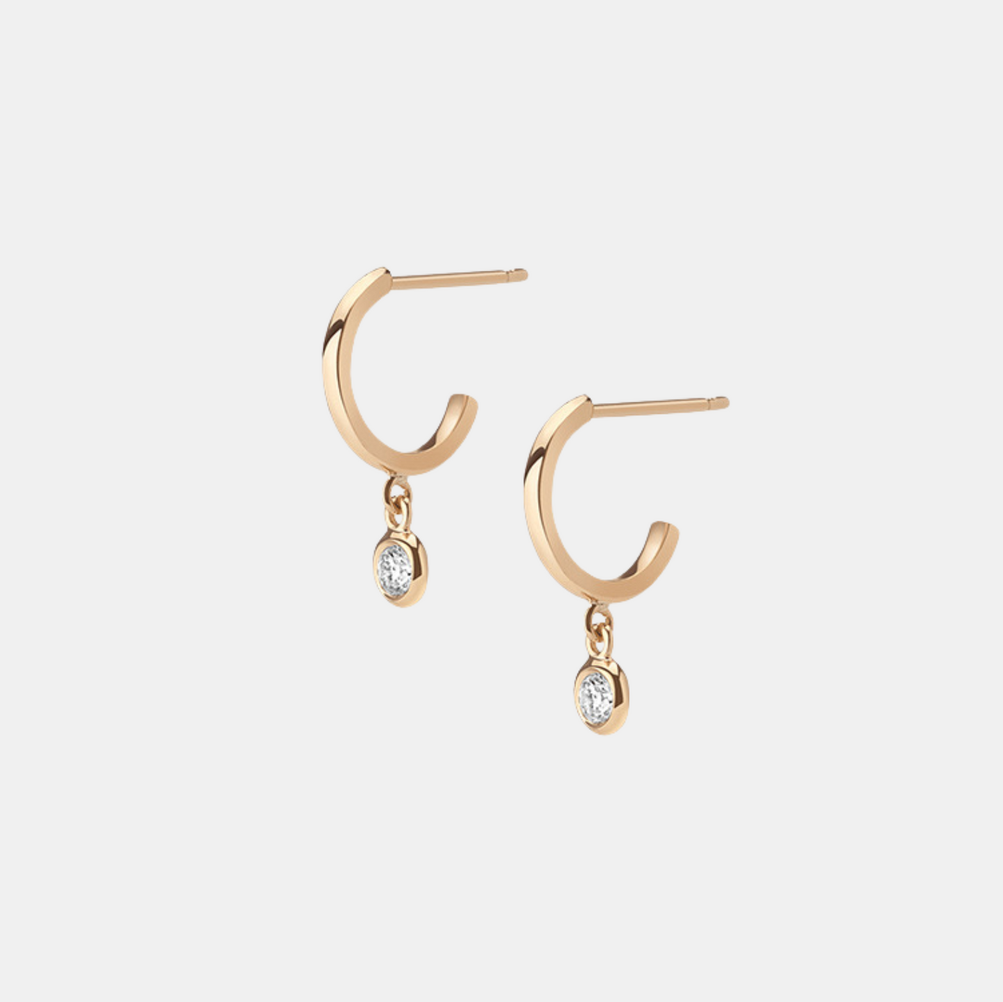 Swing Drop Huggie Earrings