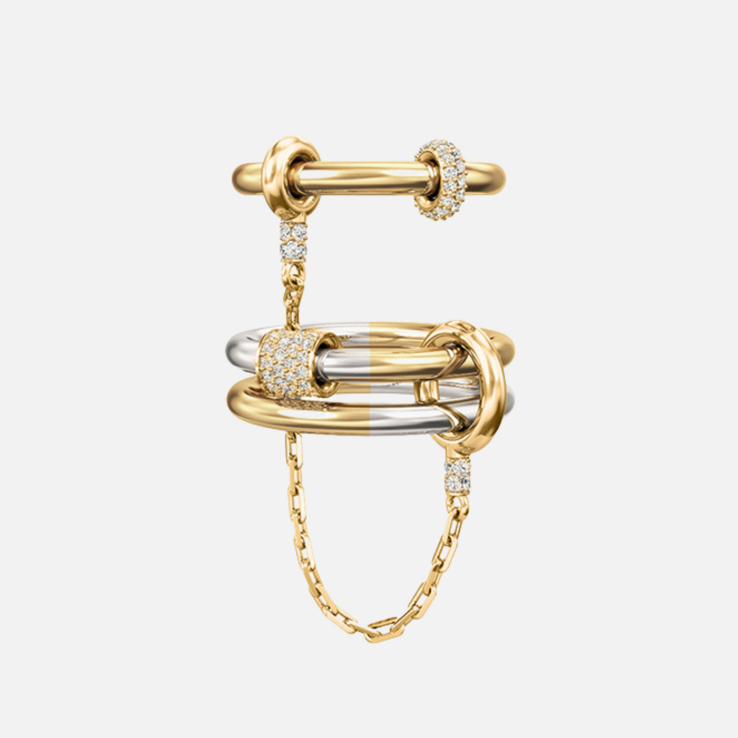 Two-Tone Chain Link Ring