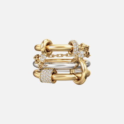 Two-Tone Chain Link Ring