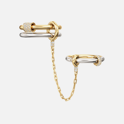 Two-Tone Chain Link Ring