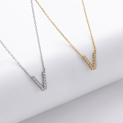 Initial Shine Pendant Necklace