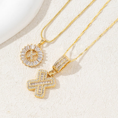 Twin Spark Initial Necklace Set
