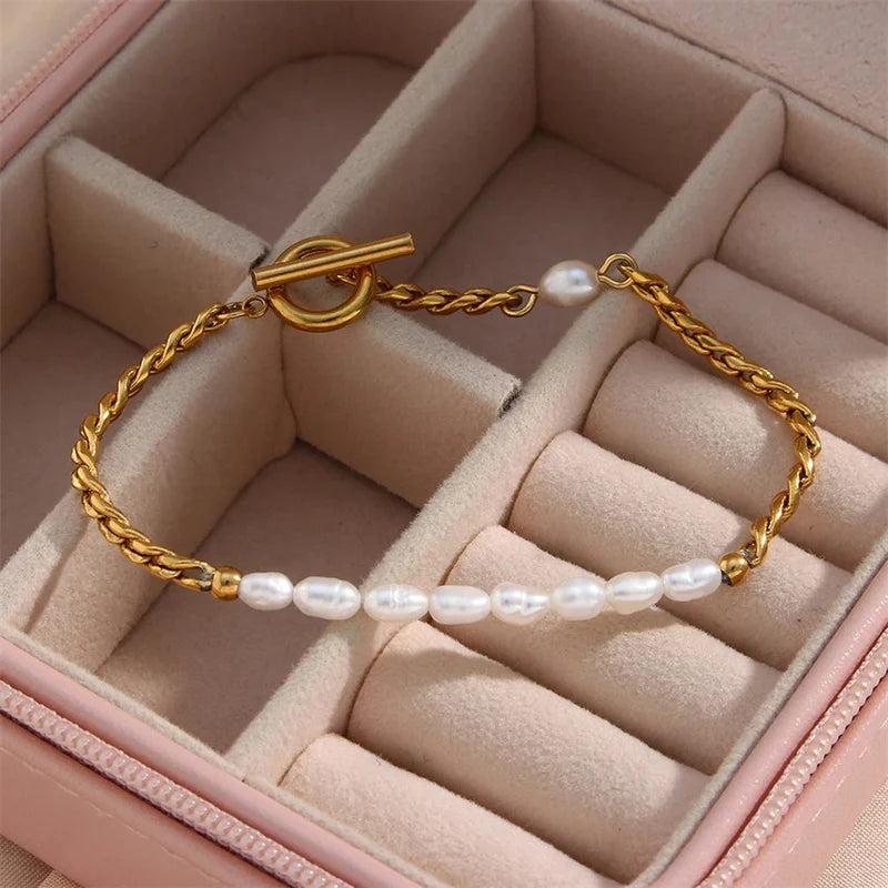 Irregular Pearl Bracelet