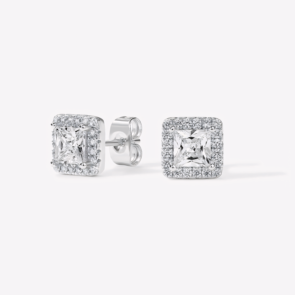 Mixed-Shape Stud Earrings